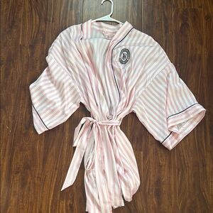 Victoria's Secret Pink Striped Robe